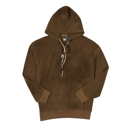 Textured Brown Hoodie™ -  VAKKO